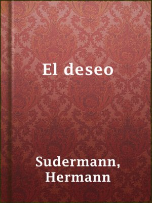 cover image of El deseo